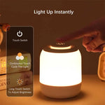 lampe table rechargeable led blanc cassé luminosité réglable moderne minimaliste chambre cuisine camping