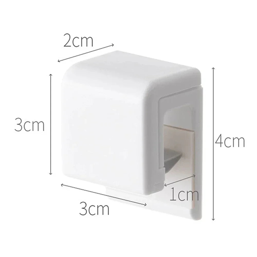 porte serviettes mural blanc moderne adhésif rangement salle bain organisateur accessoire sans poinçon crochet
