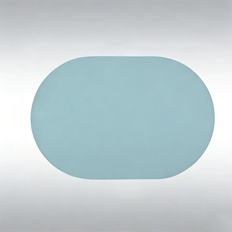 tapis table moderne marron beige bleu clair noir imperméable résistant l'huile uni sans fixation