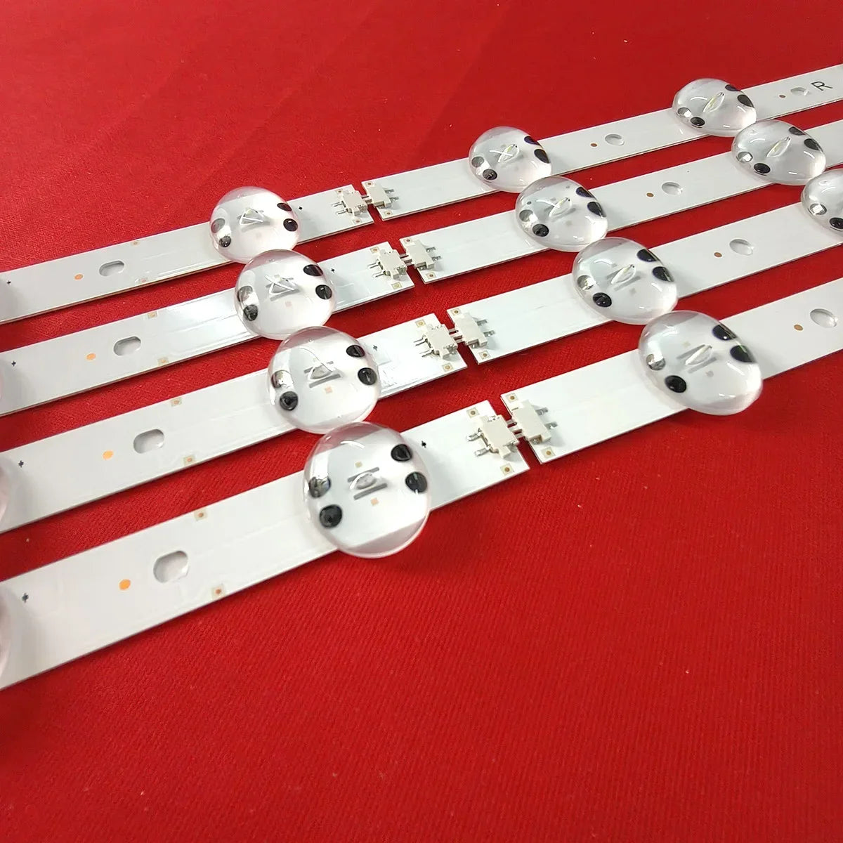 bande led rétro éclairage blanc clips modernes connecteurs 6v 713mm