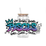 décoration moderne stickers graphiques adhésifs transparents canettes bocaux couvercles bois pailles