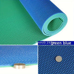 tapis sol salle bain pvc moderne bicolore antidérapant respectueux environnement blanc jaune gris vert