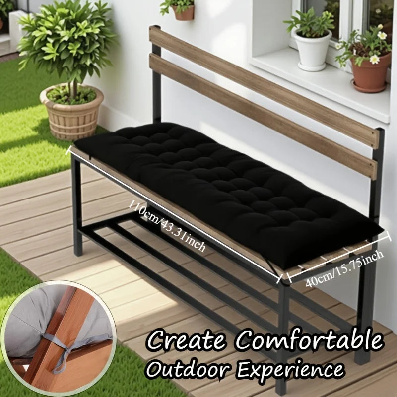 coussins banc extérieurs solides sangles taille moyenne couleur rouge gris marron moderne