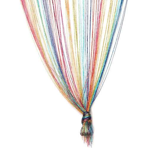 rideau porte multicolore rayures transparent moderne clips ruban 100cm 200cm