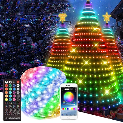 Guirlande lumineuse LED Bluetooth 40m pour sapin de Noël