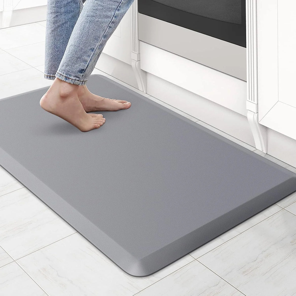 tapis sol noir uni moderne antidérapant lavable adhésif 44cm 71cm PVC