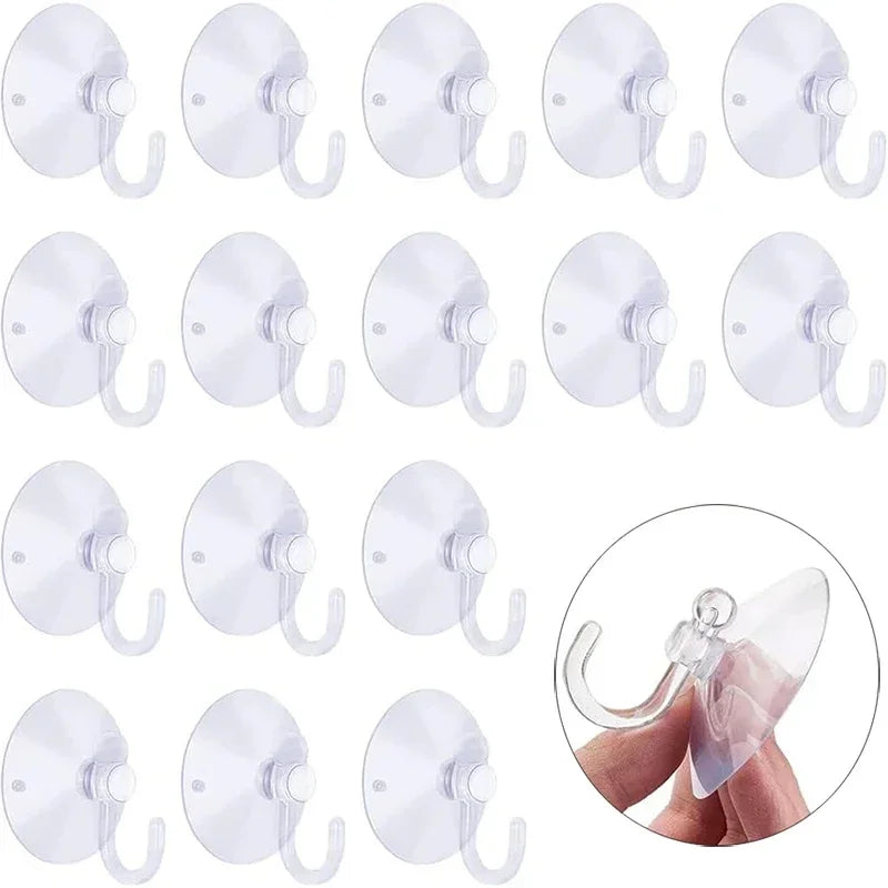 crochet mural ventouse transparent moderne durable réutilisable diamètre 25 30 40 50 60mm