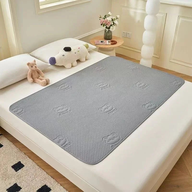 tapis jeu bébé gris souris imprimée texture points moderne doux polyester adultes
