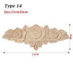 appliques murales bois sculptées fleurs détaillées artisanal baroque naturel moderne