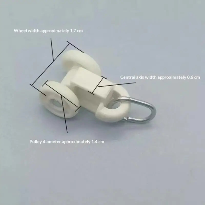 roulette porte blanche moderne pratique anneau métallique blanc ronde lisse