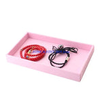 organisateur bijoux boîte velours rose moderne colliers boucles doreilles pendentifs bracelets dorés