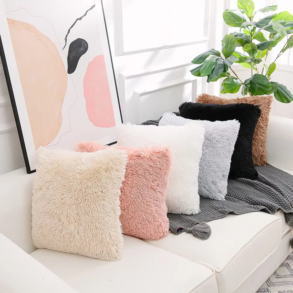taies d'oreiller blanches modernes non toxiques 100% polyester 18x18 pouces pack fixés respectueux environnement