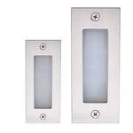 lampe sol moderne bleu argenté led 3w 5w verre trempé ip66 acier poliextérieur