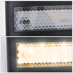 applique murale led moderne noire hexagonale contemporaine résistante intempéries 7w 9w 11w