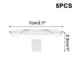 support fleurs flottant transparent moderne adhésif motifs bulles inclusion artificielle rond