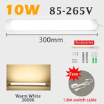 lampe led barre lumineuse blanc moderne 120cm clip interrupteur mural