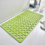 tapis bain antidérapant pvc tpe perforations ventouses moderne gris blanc