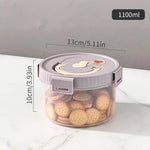 boîtes rangement transparentes modernes hermétiques qualité alimentaire poignées couvercle beige