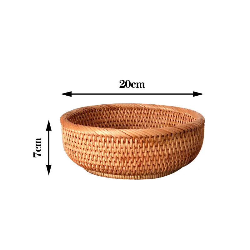 paniers rangement rotin naturel tissage traditionnel rangement fruits gâteaux opacité respectueux environnement pliables