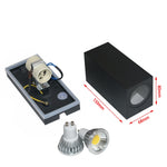 applique murale led moderne noir blanc 80x80 150x80 flux 249 2000 lumens.gca