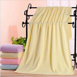 serviette bain ours animaux polyester coton violet jaune rose bleu doux confortable opacité dobby