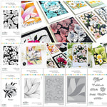 plaque presse lettres motifs fleurs scrapbook cartes papier decoration artisanale moderne