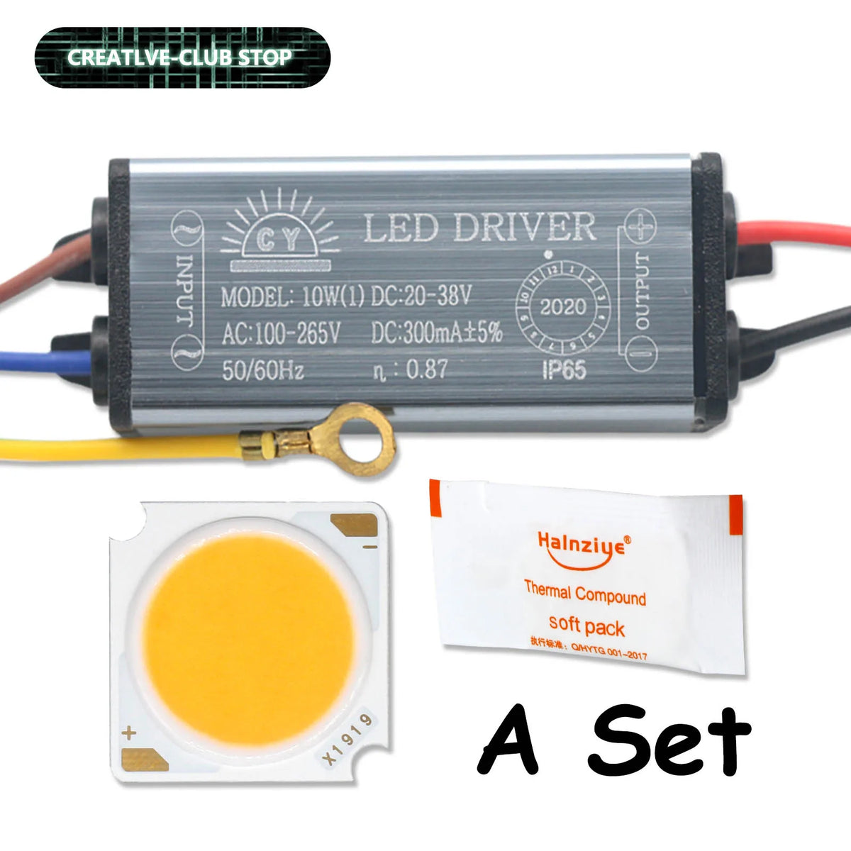 Kit LED 10W 20W 30W 50W Cold White Neutral Warm IP65 moderne dorés
