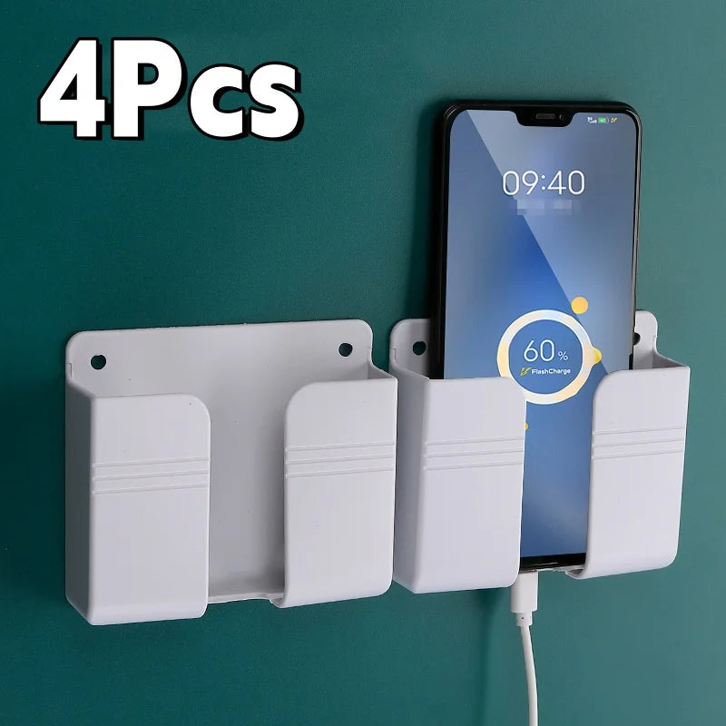support mural smartphone adhésif blanc noir respectueux environnement moderne multifonctionnable rangement télécommande