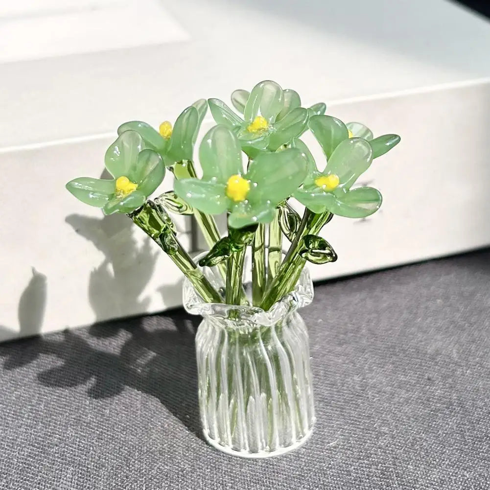 bouquet fleurs artificiel rose vert violet blanc rouge minimaliste maison