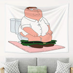 tapisserie décoration intérieure moderne peter griffin blanc vert rose beige