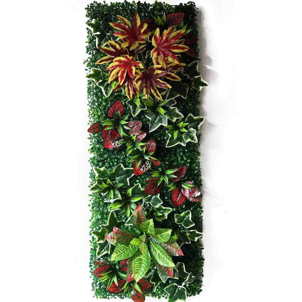 plante artificielle décorative fleurs rouges blanches jardin intérieur extérieur