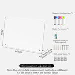 tableau magnétique blanc noir moderne magnets papier stylo documents