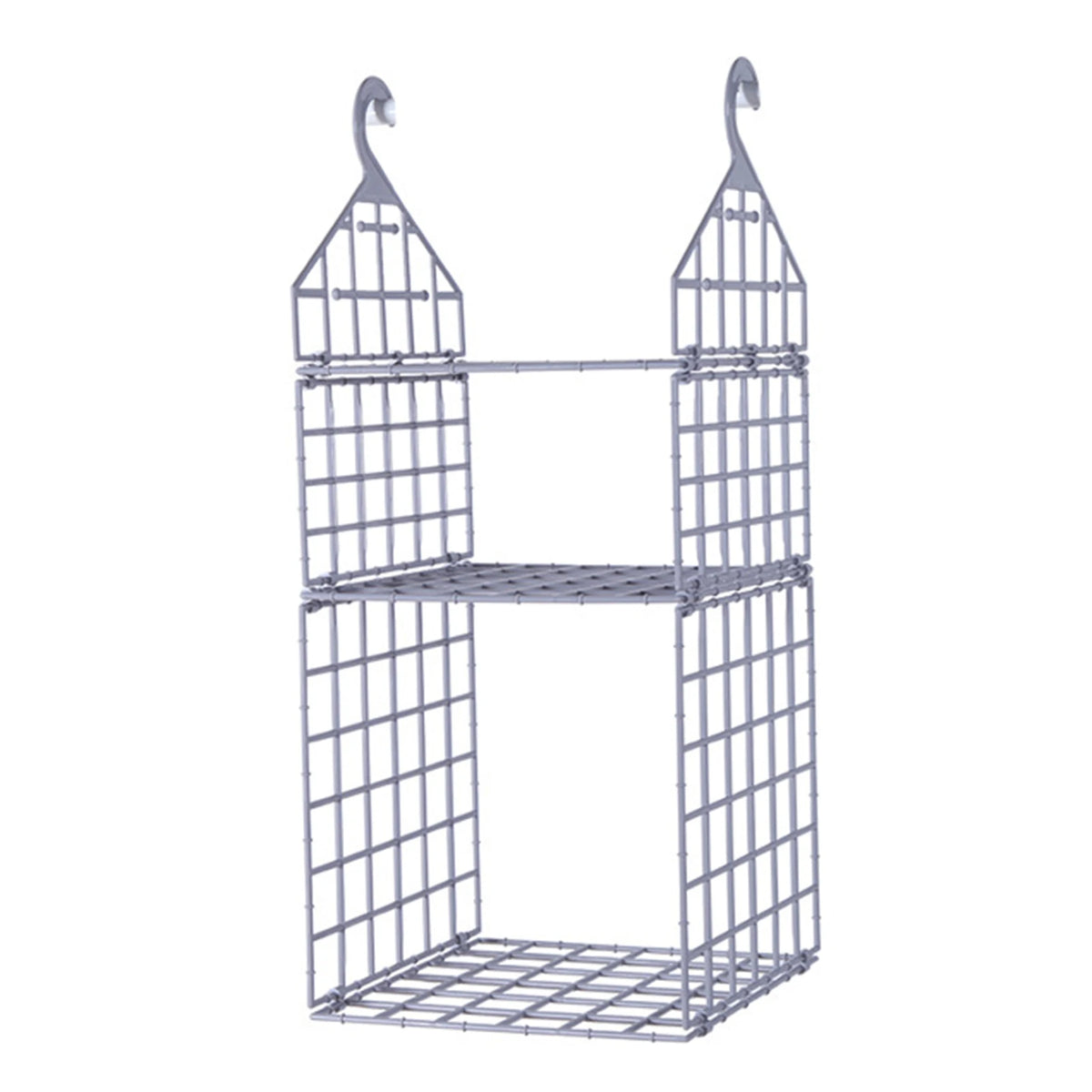 étagère suspendue moderne rose pâle étages hooks rangement serviettes pulls