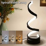 veilleuse table spirale animée compagnon noir blanc moderne led dimmable