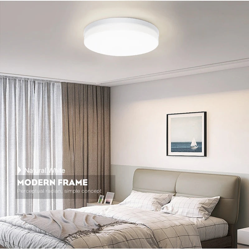 lampe moderne ultra mince blanc 36w 2000lm led 10m² éclairage quotidien