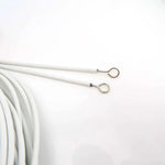 câble flexible blanc moderne crochets métalliques salon caravanes bateaux accessoires tringle 5m 1m 2m