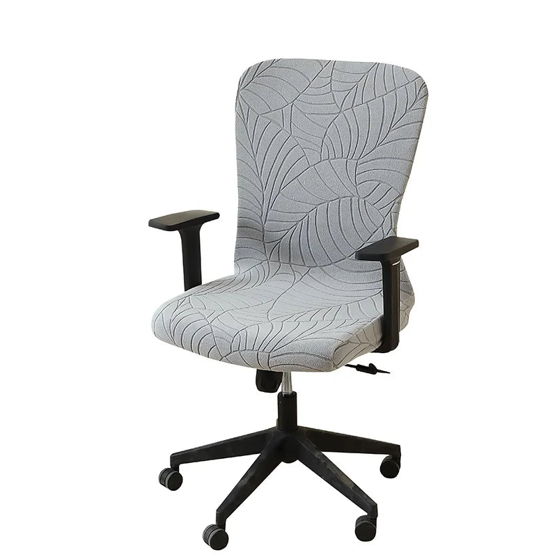housse chaise verte feuilles moderne adhésive spandex polyester gaming