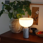 lampe table moderne marbre texture blanc éclairage ambiance haute qualité déco minimaliste(touchless) led 15w