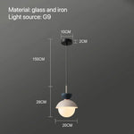 suspension lumineuse moderne pendentif câble bleu rose gris sphérique mat