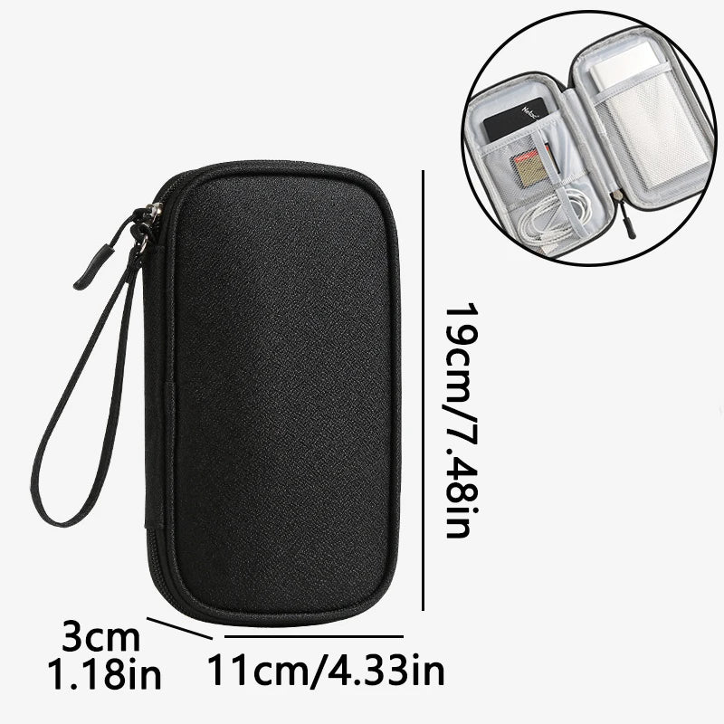 Sac rangement multi usages toile épaisse gris bleu marine pratique rechargeable adaptateurs USB