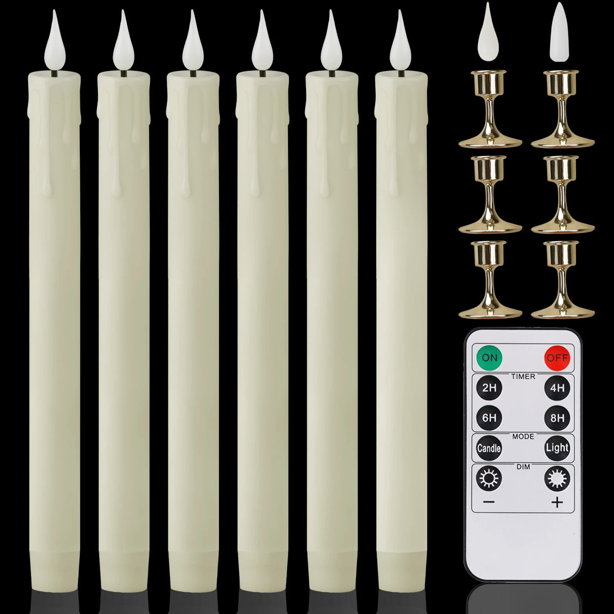 décoration intérieure moderne bougies led sans flamme blanc opaques télécommande pièces base plate
