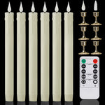 décoration intérieure moderne bougies led sans flamme blanc opaques télécommande pièces base plate