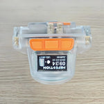 lampe torche transparente orange moderne clip batterie led 6600mah affichage numérique certifications ip67 haute
