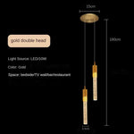 lampe suspendue moderne transparente dorées salon chambre 90 260V 2000 82000lm