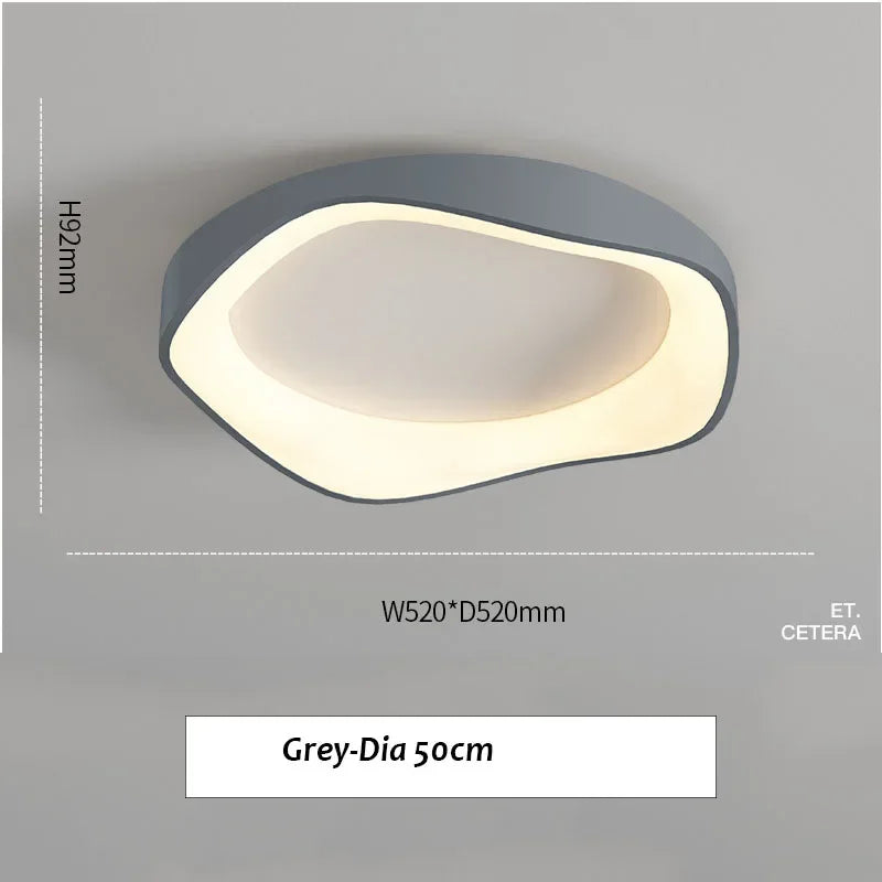 lampe moderne ondulé blanc gris noir led 40cm 50cm contemporaine