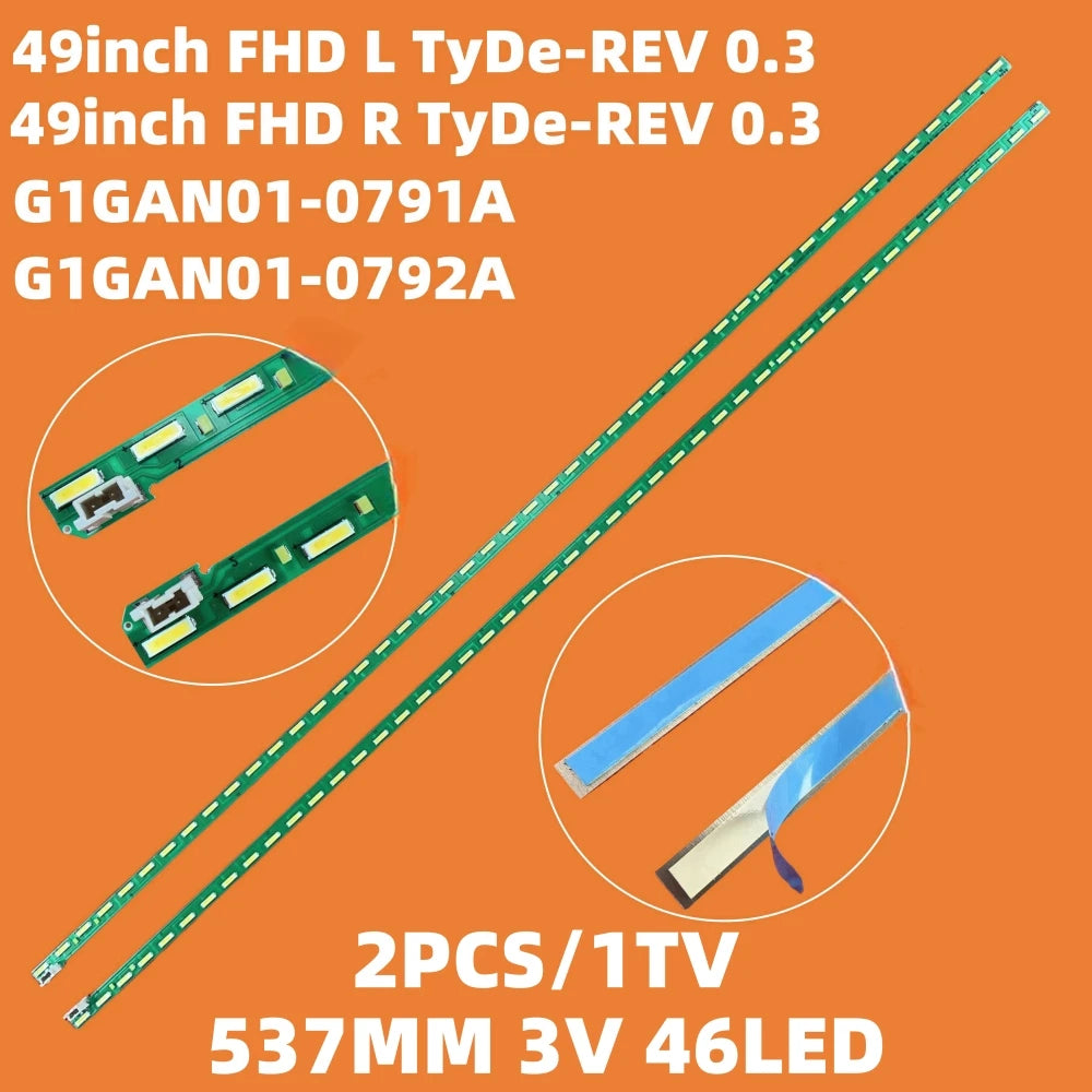 ruban led vert blanc 46led 537mm adhésif moderne télévision led backlight