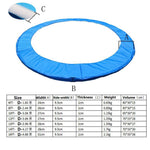tapis trampoline bleu texture tissée moderne imperméable protection ressortsextérieur 10ft 12ft 14ft