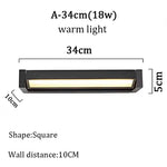 lampe murale extérieure led moderne réglable ip65 noir jaune chaud 2492000lm