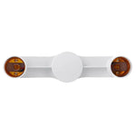 adaptateur lampe e27 blanc moderne base lumiere plastique fixations invisibles deux pieces