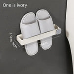 support mural adhésif sans perçage sabots moderne blanc gris clair minimaliste chambre bain